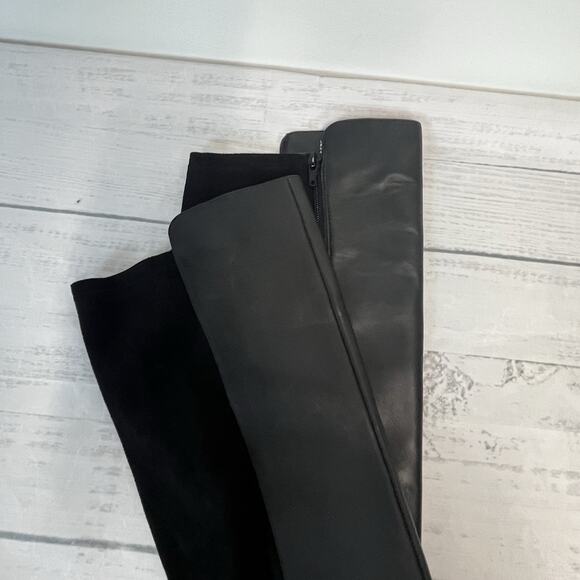 Alfani Step Flex Ludlowe Black Leather Stretch Knee High Riding Boots Size 5.5 M - Picture 11 of 13